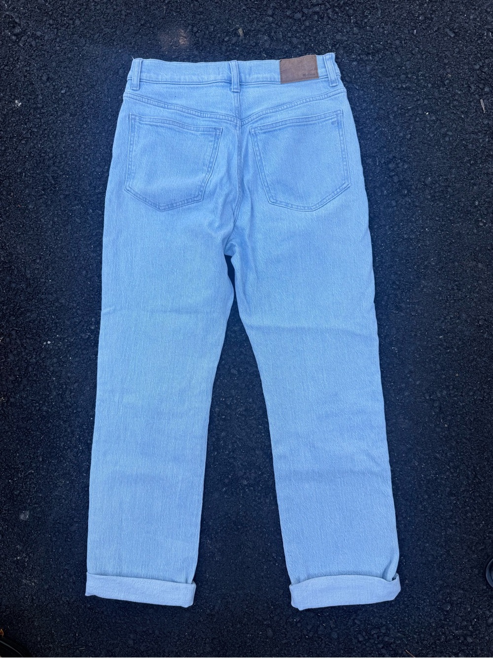 Madewell Light Blue High-Rise Straight Jeans - Women - Picture 5 of 5